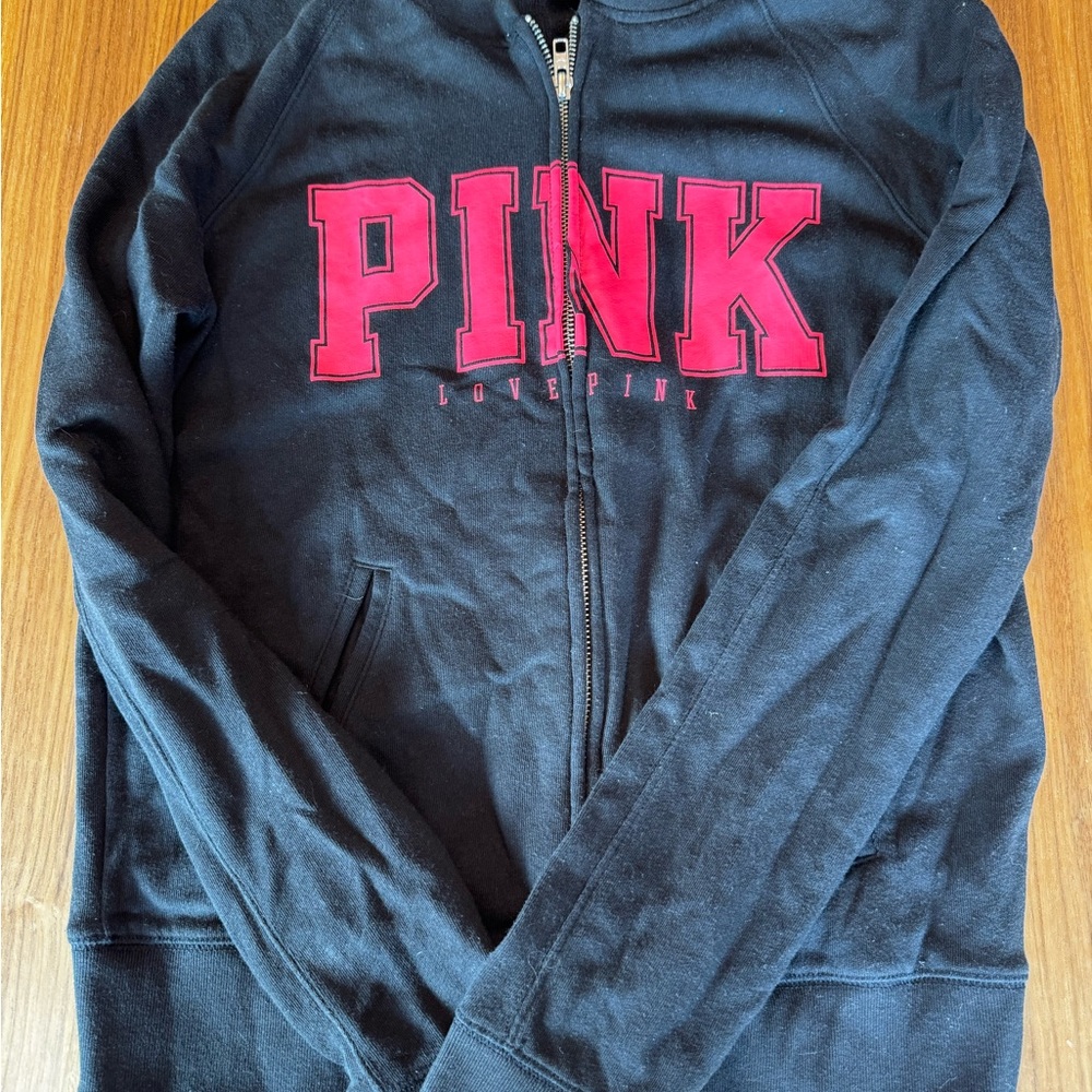 Pink zip up by Victoria's Secret